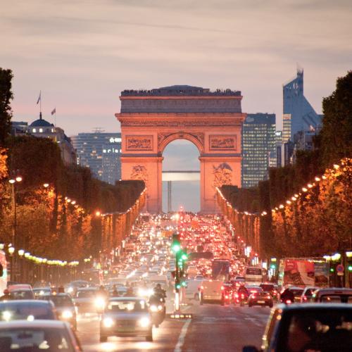 The Champs Elysees descent