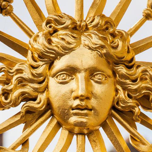 The Sun king at Versailles