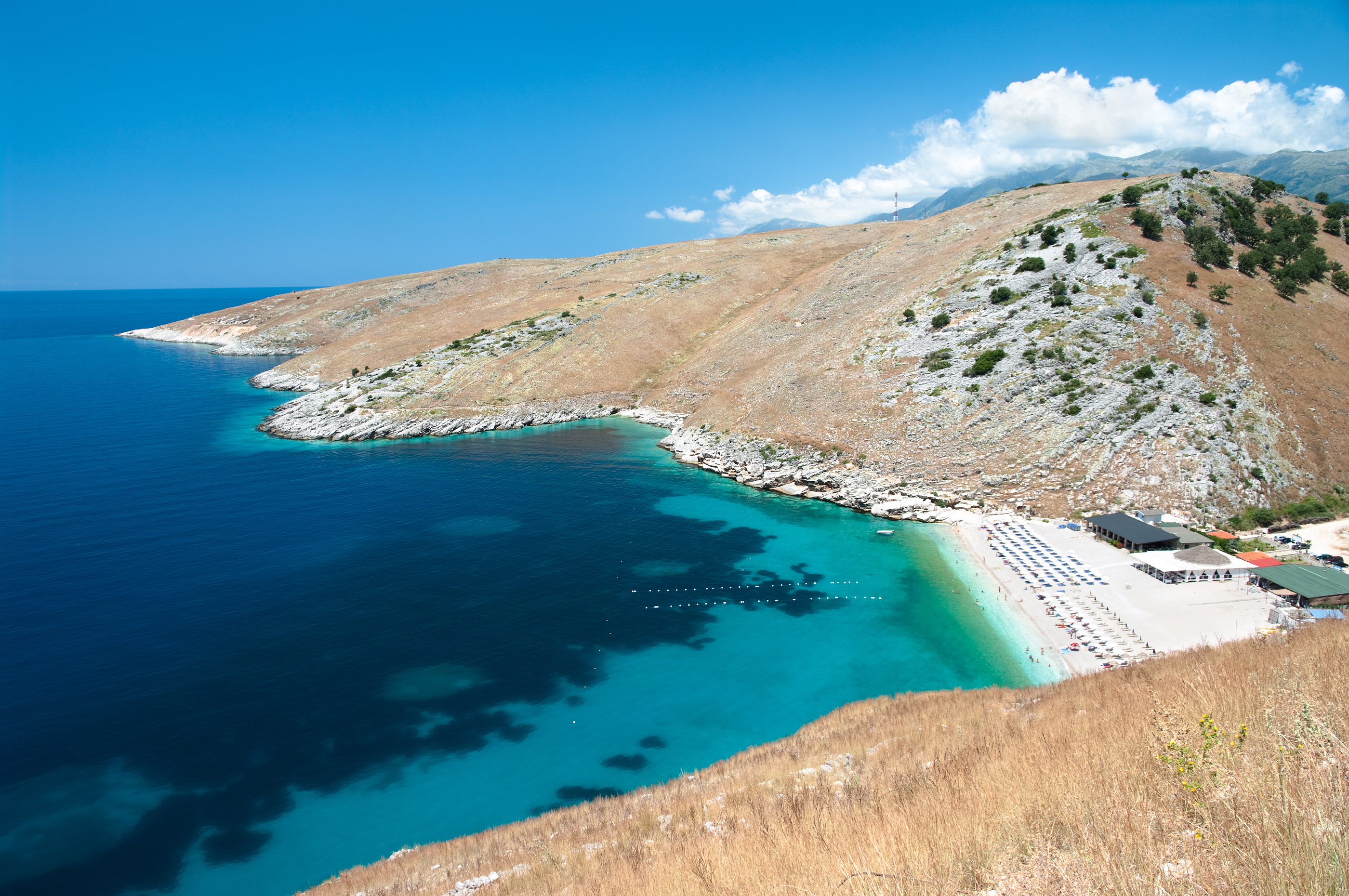 plage du sud de l'Albanie